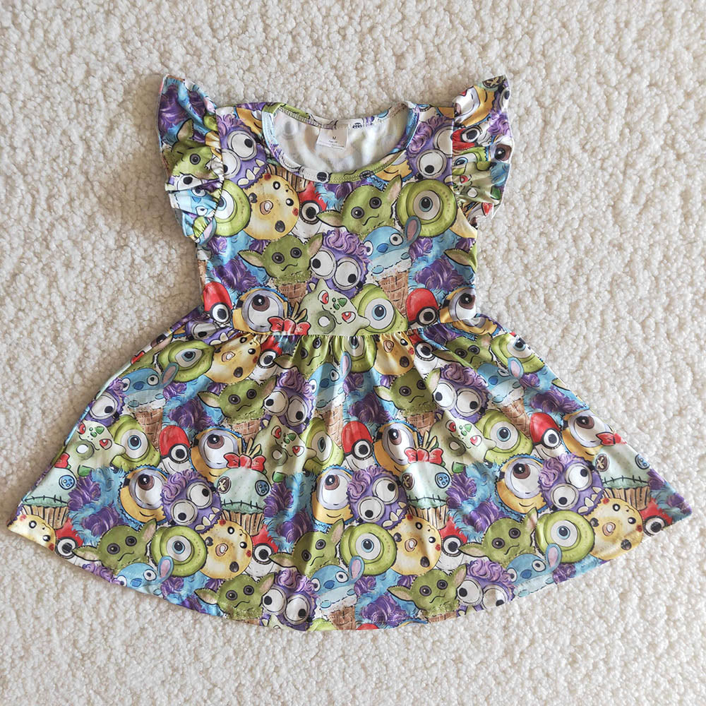 BOY soft puffy sleeves dress